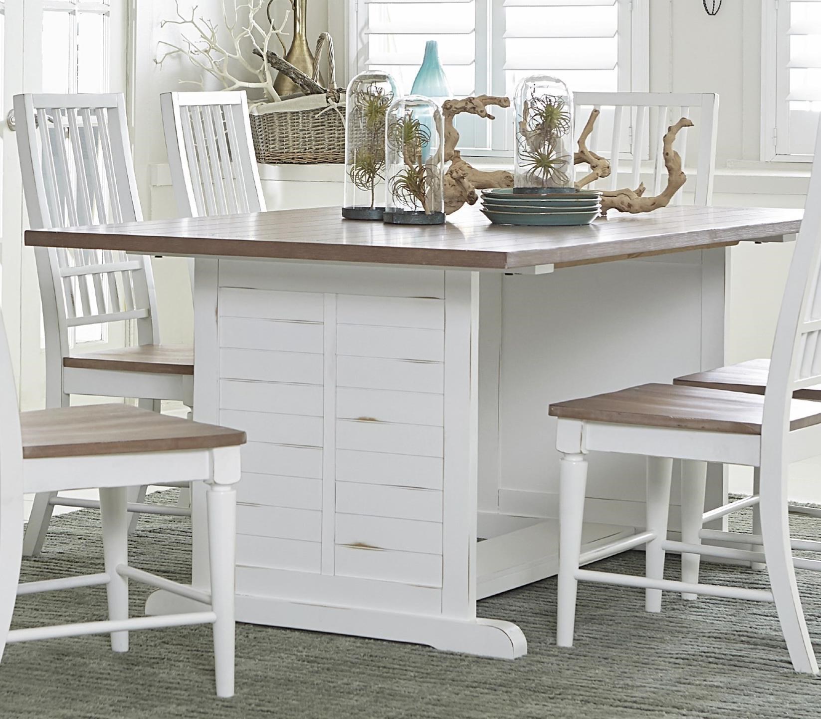 Progressive Furniture Shutters Transitional Rectangular Dining Table